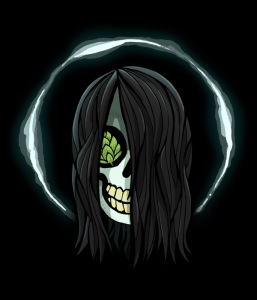 WEIRD BEARD skull - sadako