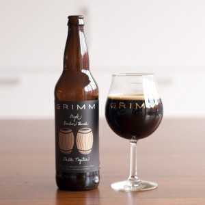 GRIMM Maple Bourbon double negative bottle