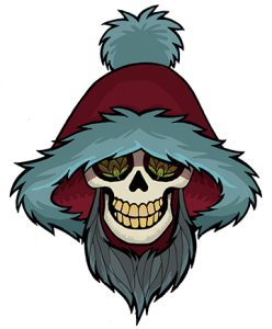 WEIRD BEARD skull - SANTA web